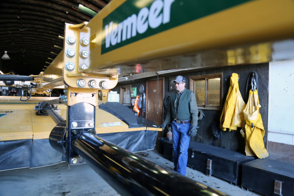Rick Moore with Vermeer MC3700 Mower Conditioner
