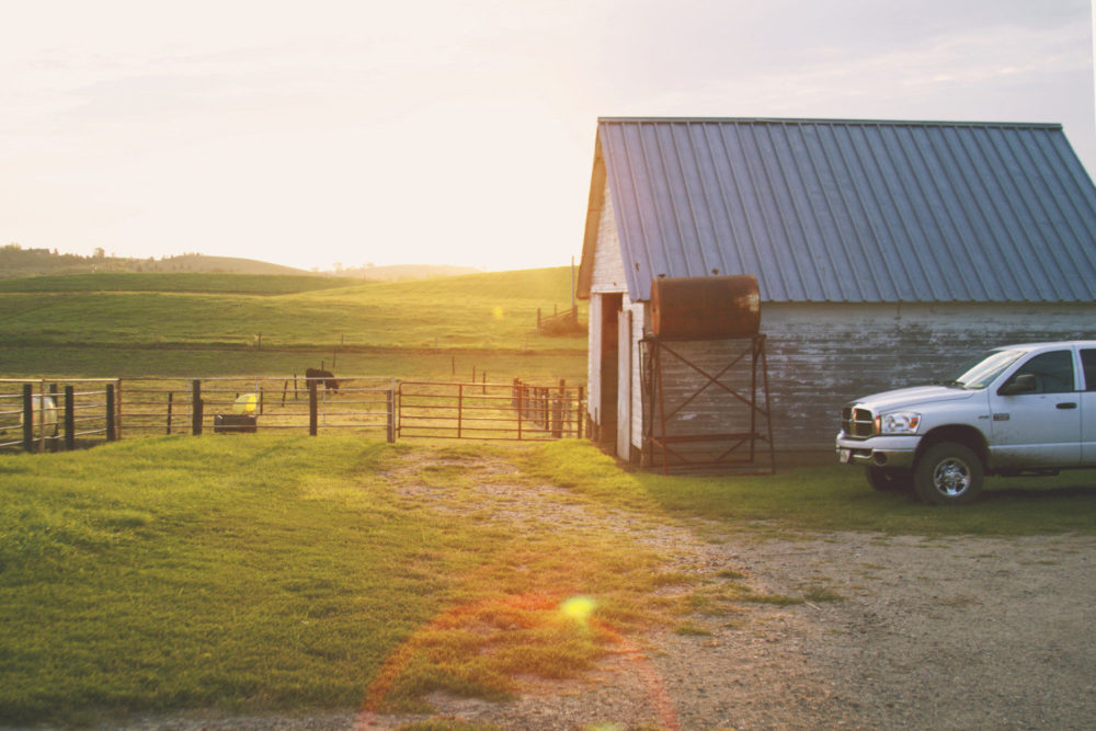 Sunset at Barb Ohlrichs' farm