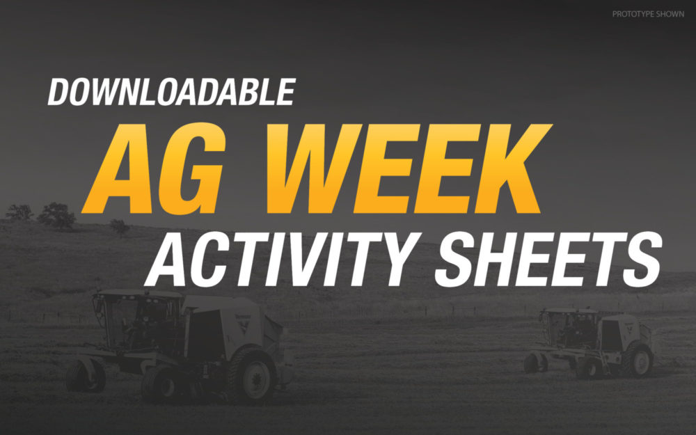 2020 Ag Week activity downloads